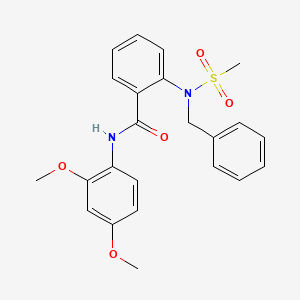 2-[benzyl(methylsulfonyl)amino]-N-(2,4-dimethoxyphenyl)benzamide