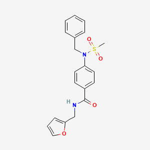 4-[benzyl(methylsulfonyl)amino]-N-(2-furylmethyl)benzamide