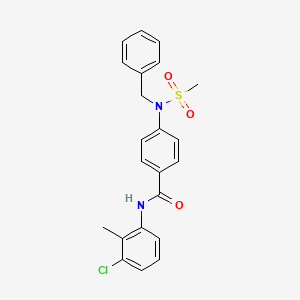 4-[benzyl(methylsulfonyl)amino]-N-(3-chloro-2-methylphenyl)benzamide