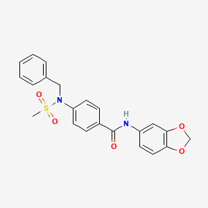 N-1,3-benzodioxol-5-yl-4-[benzyl(methylsulfonyl)amino]benzamide