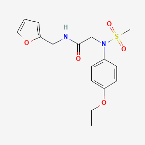 N~2~-(4-ethoxyphenyl)-N~1~-(2-furylmethyl)-N~2~-(methylsulfonyl)glycinamide