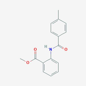 molecular formula C16H15NO3 B345667 Methyl 2-[(4-methylbenzoyl)amino]benzoate CAS No. 37619-17-3