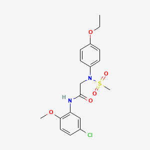 N~1~-(5-chloro-2-methoxyphenyl)-N~2~-(4-ethoxyphenyl)-N~2~-(methylsulfonyl)glycinamide