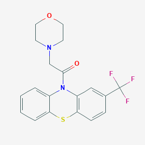 molecular formula C19H17F3N2O2S B345669 2-(morpholin-4-yl)-1-[2-(trifluoromethyl)-10H-phenothiazin-10-yl]ethanone CAS No. 83568-05-2