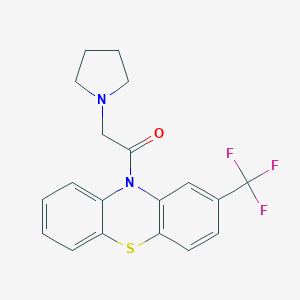 2-Pyrrolidin-1-yl-1-[2-(trifluoromethyl)phenothiazin-10-yl]ethanone