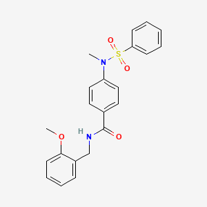 N-(2-methoxybenzyl)-4-[methyl(phenylsulfonyl)amino]benzamide