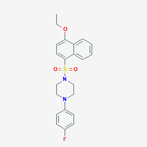 1-[(4-Ethoxynaphthyl)sulfonyl]-4-(4-fluorophenyl)piperazine