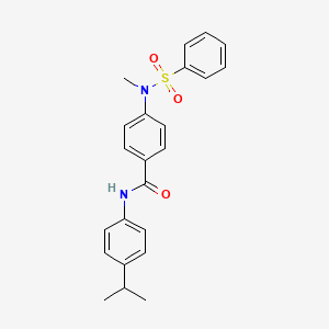 N-(4-isopropylphenyl)-4-[methyl(phenylsulfonyl)amino]benzamide