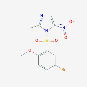 1-(5-Bromo-2-methoxy-benzenesulfonyl)-2-methyl-5-nitro-1H-imidazole