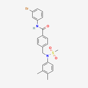 N-(3-bromophenyl)-4-{[(3,4-dimethylphenyl)(methylsulfonyl)amino]methyl}benzamide