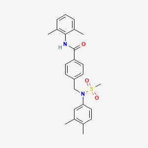 N-(2,6-dimethylphenyl)-4-{[(3,4-dimethylphenyl)(methylsulfonyl)amino]methyl}benzamide