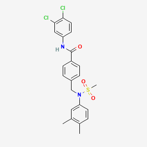 N-(3,4-dichlorophenyl)-4-{[(3,4-dimethylphenyl)(methylsulfonyl)amino]methyl}benzamide