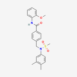 4-{[(3,4-dimethylphenyl)(methylsulfonyl)amino]methyl}-N-(2-methoxyphenyl)benzamide