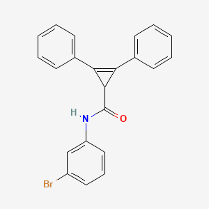 molecular formula C22H16BrNO B3456834 N-(3-bromophenyl)-2,3-diphenyl-2-cyclopropene-1-carboxamide 