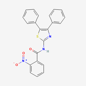 molecular formula C22H15N3O3S B3456837 N-(4,5-diphenyl-1,3-thiazol-2-yl)-2-nitrobenzamide 