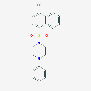 4-Bromo-1-[(4-phenylpiperazinyl)sulfonyl]naphthalene