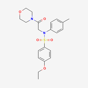 4-ethoxy-N-(4-methylphenyl)-N-[2-(4-morpholinyl)-2-oxoethyl]benzenesulfonamide