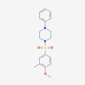1-[(4-Methoxy-3-methylphenyl)sulfonyl]-4-phenylpiperazine