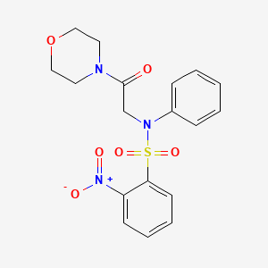 N-[2-(4-morpholinyl)-2-oxoethyl]-2-nitro-N-phenylbenzenesulfonamide