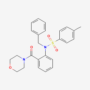 N-benzyl-4-methyl-N-[2-(4-morpholinylcarbonyl)phenyl]benzenesulfonamide