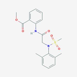 methyl 2-{[N-(2,6-dimethylphenyl)-N-(methylsulfonyl)glycyl]amino}benzoate