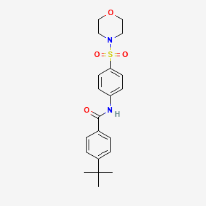 4-tert-butyl-N-[4-(4-morpholinylsulfonyl)phenyl]benzamide