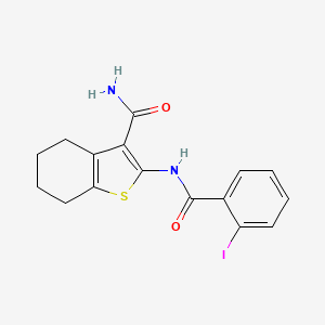 2-[(2-iodobenzoyl)amino]-4,5,6,7-tetrahydro-1-benzothiophene-3-carboxamide