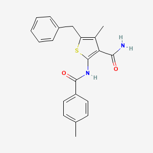 5-benzyl-4-methyl-2-[(4-methylbenzoyl)amino]-3-thiophenecarboxamide