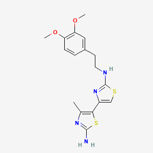 molecular formula C17H20N4O2S2 B3457016 N~2~-[2-(3,4-dimethoxyphenyl)ethyl]-4'-methyl-4,5'-bi-1,3-thiazole-2,2'-diamine 