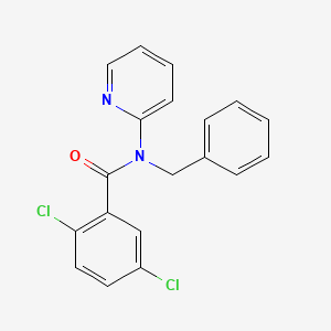 molecular formula C19H14Cl2N2O B3457022 N-benzyl-2,5-dichloro-N-2-pyridinylbenzamide 
