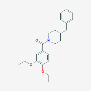 molecular formula C23H29NO3 B3457023 4-benzyl-1-(3,4-diethoxybenzoyl)piperidine 