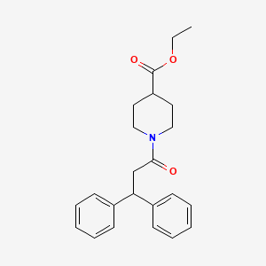 molecular formula C23H27NO3 B3457042 ethyl 1-(3,3-diphenylpropanoyl)-4-piperidinecarboxylate 