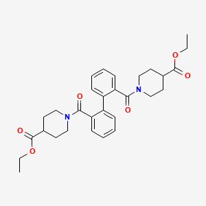 molecular formula C30H36N2O6 B3457052 diethyl 1,1'-(2,2'-biphenyldiyldicarbonyl)di(4-piperidinecarboxylate) 