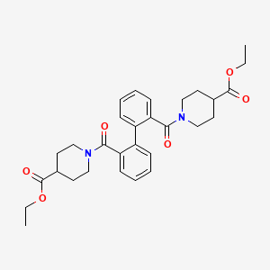 diethyl 1,1'-(2,2'-biphenyldiyldicarbonyl)di(4-piperidinecarboxylate)