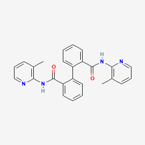 molecular formula C26H22N4O2 B3457058 N,N'-bis(3-methyl-2-pyridinyl)-2,2'-biphenyldicarboxamide 