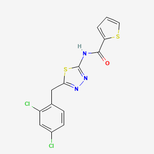 N-[5-(2,4-dichlorobenzyl)-1,3,4-thiadiazol-2-yl]-2-thiophenecarboxamide