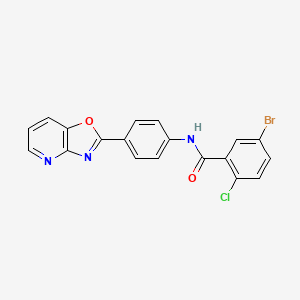 5-bromo-2-chloro-N-(4-[1,3]oxazolo[4,5-b]pyridin-2-ylphenyl)benzamide
