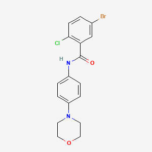 molecular formula C17H16BrClN2O2 B3457098 5-bromo-2-chloro-N-[4-(4-morpholinyl)phenyl]benzamide 