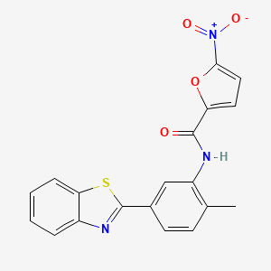 N-[5-(1,3-benzothiazol-2-yl)-2-methylphenyl]-5-nitro-2-furamide