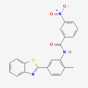 N-[5-(1,3-benzothiazol-2-yl)-2-methylphenyl]-3-nitrobenzamide