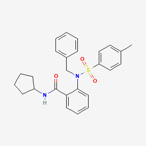 2-{benzyl[(4-methylphenyl)sulfonyl]amino}-N-cyclopentylbenzamide