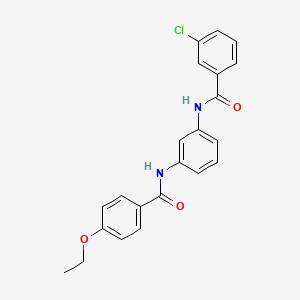 3-chloro-N-{3-[(4-ethoxybenzoyl)amino]phenyl}benzamide