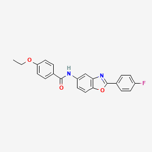 molecular formula C22H17FN2O3 B3457234 4-ethoxy-N-[2-(4-fluorophenyl)-1,3-benzoxazol-5-yl]benzamide 