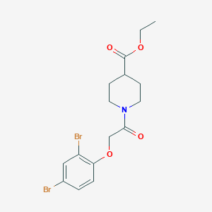 ethyl 1-[(2,4-dibromophenoxy)acetyl]-4-piperidinecarboxylate