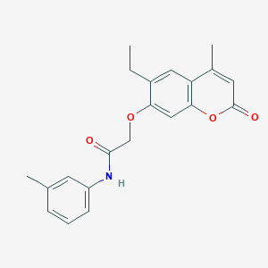 2-[(6-ethyl-4-methyl-2-oxo-2H-chromen-7-yl)oxy]-N-(3-methylphenyl)acetamide