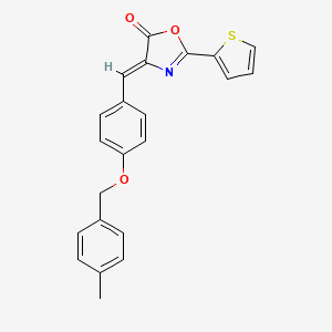 4-{4-[(4-methylbenzyl)oxy]benzylidene}-2-(2-thienyl)-1,3-oxazol-5(4H)-one