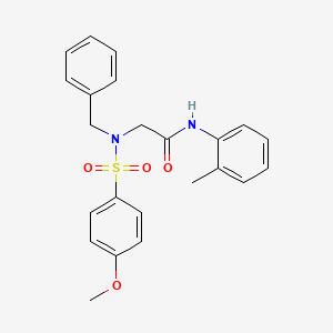 N~2~-benzyl-N~2~-[(4-methoxyphenyl)sulfonyl]-N~1~-(2-methylphenyl)glycinamide