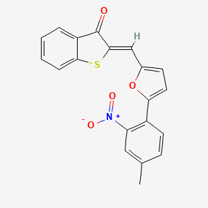 2-{[5-(4-methyl-2-nitrophenyl)-2-furyl]methylene}-1-benzothiophen-3(2H)-one