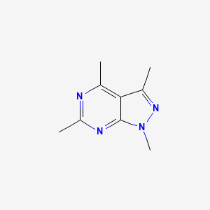 molecular formula C9H12N4 B3457372 1,3,4,6-tetramethyl-1H-pyrazolo[3,4-d]pyrimidine 