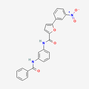molecular formula C24H17N3O5 B3457470 N-[3-(benzoylamino)phenyl]-5-(3-nitrophenyl)-2-furamide 